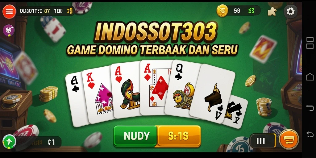 Tampilan gameplay seru dari INDOSLOT303 saat bermain Domino.