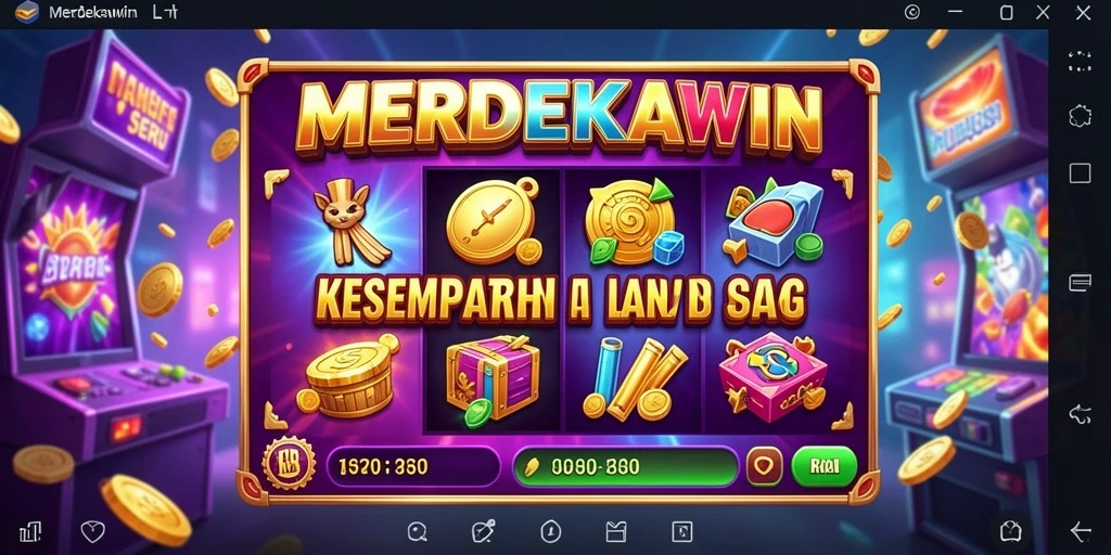Screenshot gameplay MERDEKAWIN yang menampilkan putaran slot yang seru.