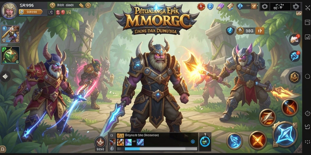 Tampilan gameplay menakjubkan dari SR996 dalam dunia MMORPG.