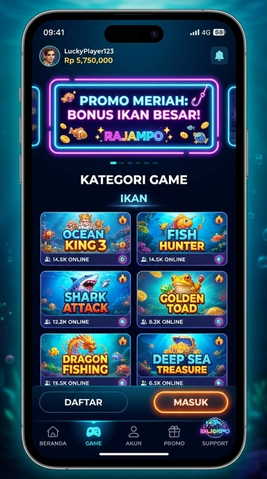 Fitur pembaruan otomatis aplikasi rajampo yang memudahkan pengguna.